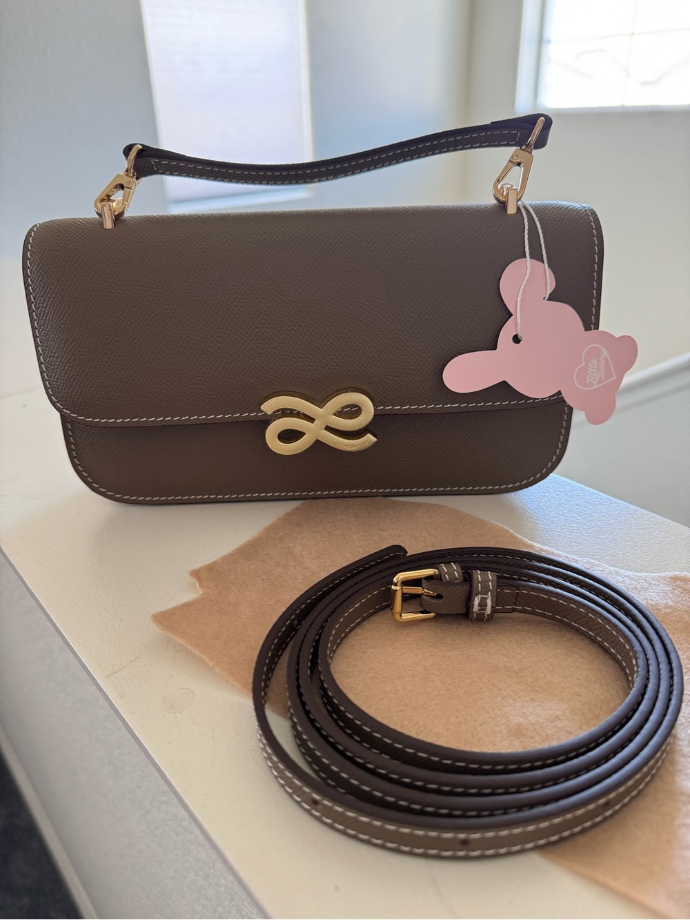 House of LittleBunny Genuine Leather Timeless Sling 18 Bag